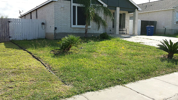 Our Garden Before Lawn Service Sample